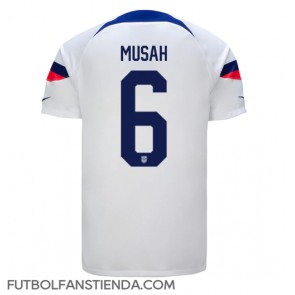 Estados Unidos Yunus Musah #6 Primera Equipación Mundial 2022 Manga Corta